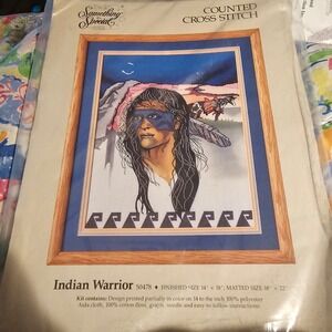 New‎ Something Special Indian Warrior Counted Cross Stitch Kit